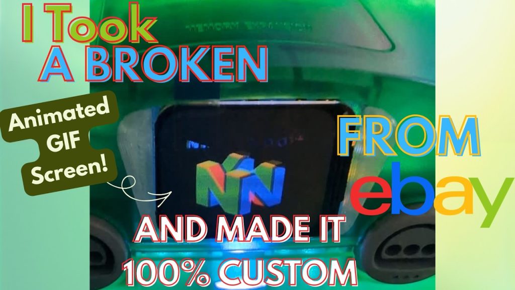 With animated logos, when I say Custom N64, I mean TRULY custom, One of One. #retrogaming